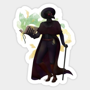 ASAW Allo Aromantic Plague Doctor Sticker